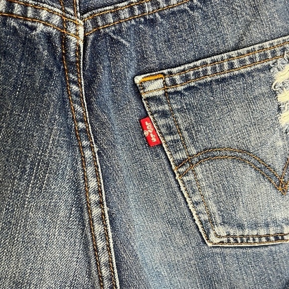 Levi’s 501 Button Up Vintage Distressed Cut Off Shorts l SIZE 33 - Picture 7 of 10